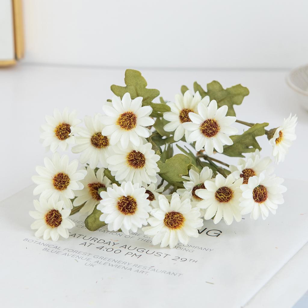 Artificial Plastic Daisy Flowers Centerpieces Fake Plant Wedding Room Home Party  Gifts Handheld Arrangement Festival bouquet