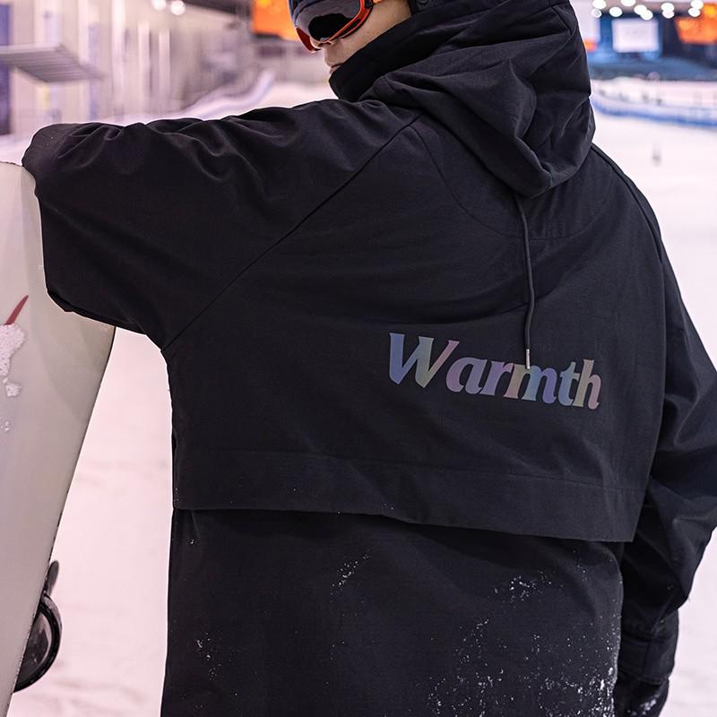 Unisexová zateplená lyžařská kombinéza s kapucí - Trendy zimní sportovní oblečení pro páry