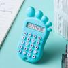 Calculator Cute Foot Shape Design 8 Digit LCD Screen Multifunctional with Comfortable Silicone Buttons Calculator