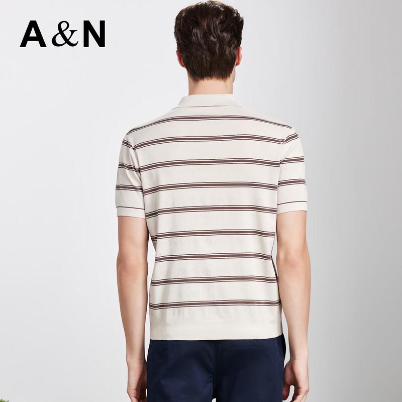 Antonio Luxury 180-Count Long-Staple Cotton Striped Polo Shirt