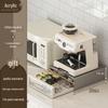 Coffee Capsule Display & Storage Stand with Drawer for Tea Bags and Machine Base