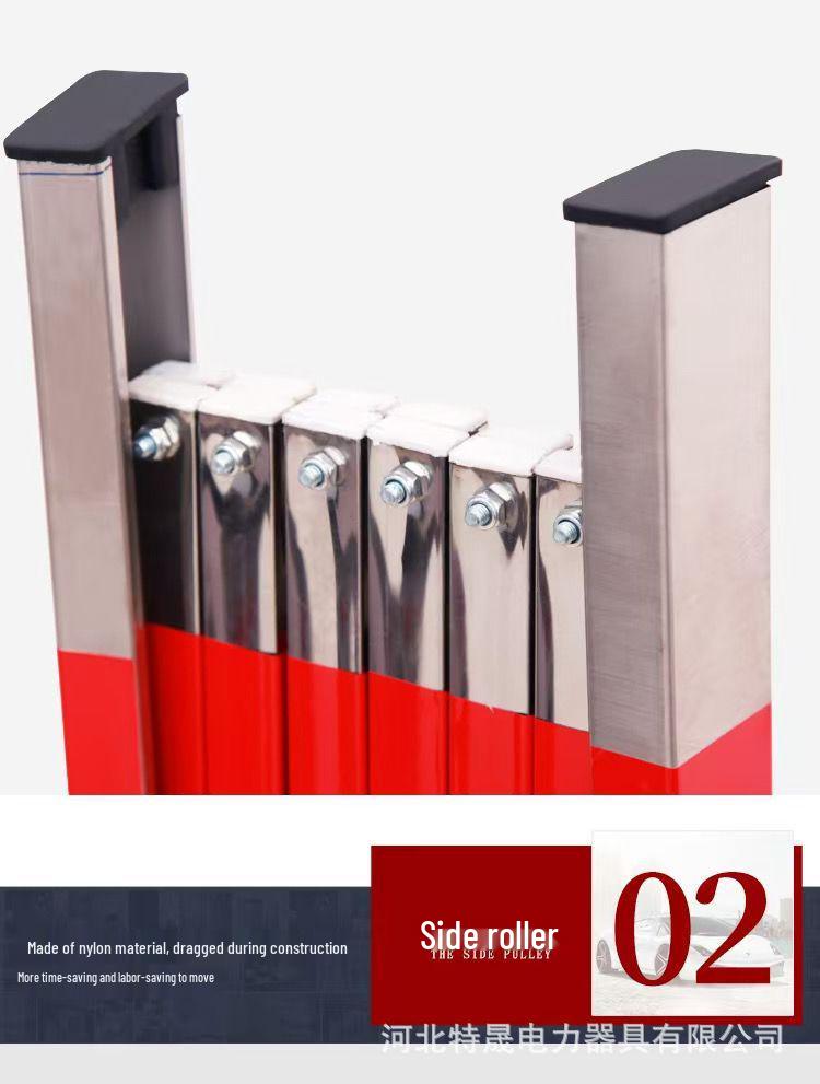 Stainless Steel Retractable Folding Gate for Outdoor, Kindergarten, and Construction Barrier