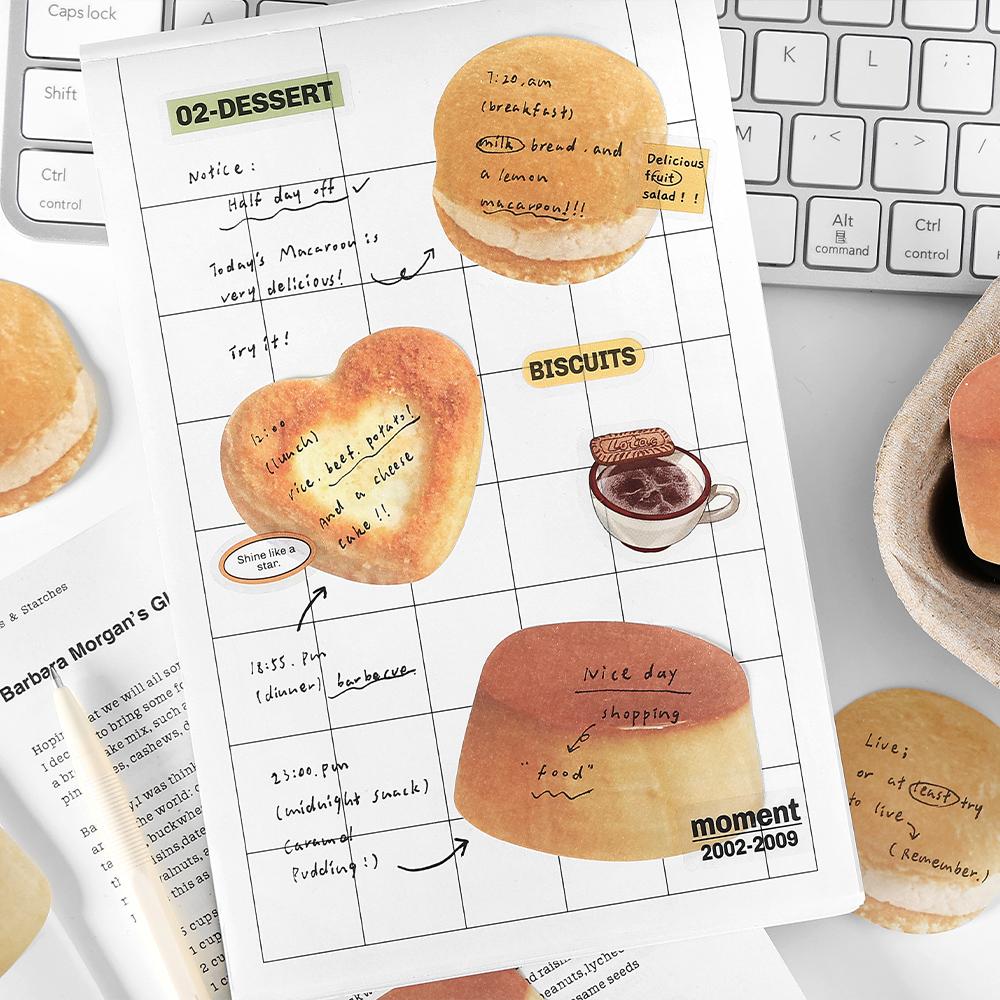 30pcs Baked Bread Theme Memo Paper DIY Collage Decorative Paper Scrapbooking Material Handmade Diary Album Junk Journal Supplies