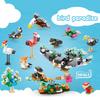 Mini Birds Series Building Block Crow Swallow Peacock Hoopoe Flamingo Parrot Eagle Bricks Toys 10in1 Educational Children Gifts