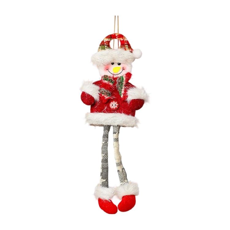 Long Leg Santa/Snowman/Deer/Bear Holiday Hanging Decoration Adjustable Rope Christmas Tree Ornament For Home
