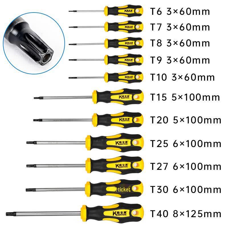 Cr-V Torx Screwdriver Set