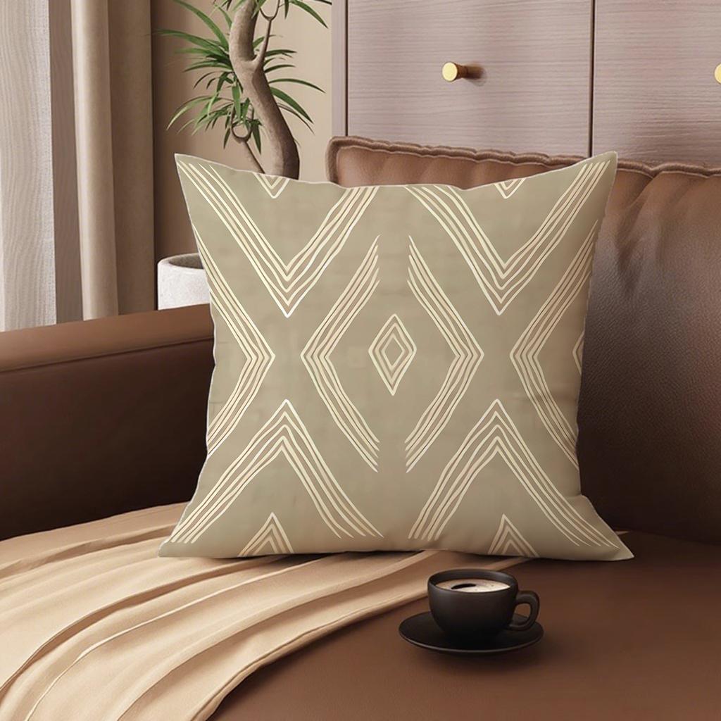 Stylish Geometric Pattern Pillowcasessuitable For Sofa Car Bedroom Decorative Cushion Cover Pillow Cover
