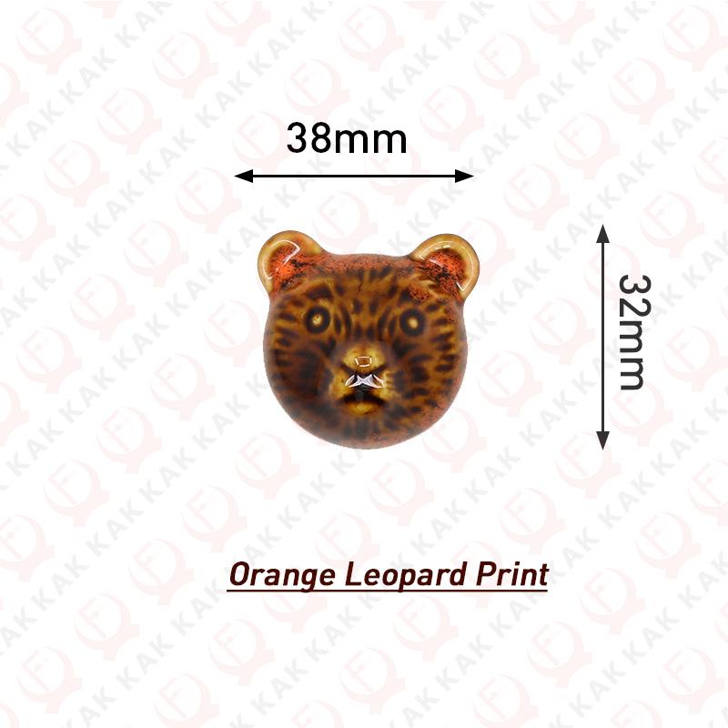 KAK Antique Style Ceramic Bear Cabinet Knobs and Handles Shoe Cabinet Door Pulls Kitchen Drawer Knobs Vintage Furniture Hardware