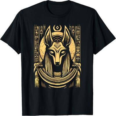 Egyptian God Anubis - Egyptian Hieroglyphics - Ancient Egypt T-Shirt