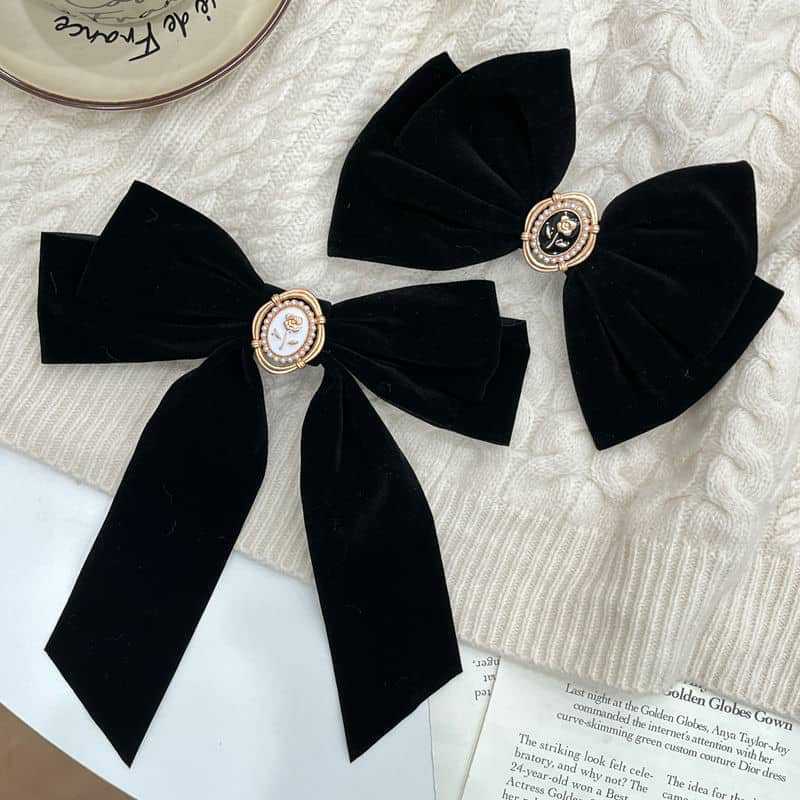 New Large Satin Bow Claw Clips For Women Fashion Hair Claw Hair Clamps Girls Hairpins Sweet Headwear Barrette Hair Accessories