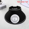 Wide Brim Sun Hat with Detachable Solar Fan Breathable UV Block Outdoor Visor for Summer Camping Beach Trips