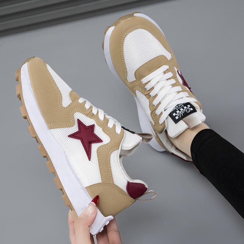 Casual women's shoes foreign trade 2025 spring and autumn fashion women's shoes breathable sports shoes running shoes women's shoes versatile
