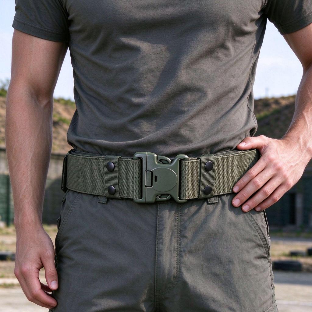 Xulai 5.5cm Width Nylon Belt With Plastic Buckle