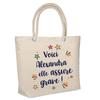 Insulated Tote Bag - PLANETEE - Alexandra She's Awesome! - Jute - Beige - Large Capacity