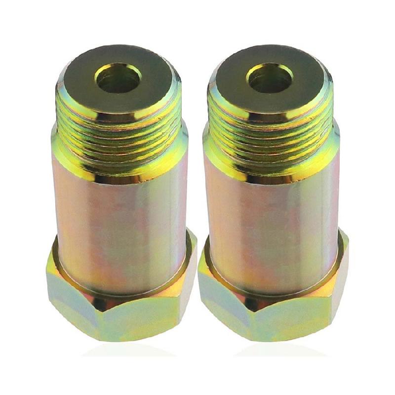 New FOR SALE IS 2* NEW Straight 45mm O2 Oxygen Sensor Extension Spacer Extender M18 X 1.5 CEL