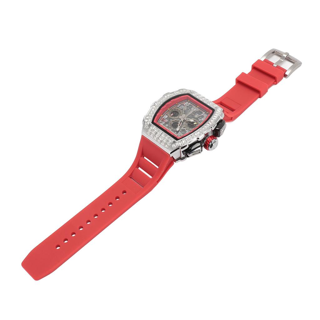 Bărbați ceas sport încheietura mâinii 30M impermeabil elegant curea din silicon automat mecanic hollow ceas