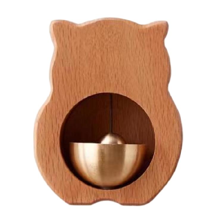 Doorbell Wood Windchime With Suction Installation Providing Calming Sound For Doorways And Interior