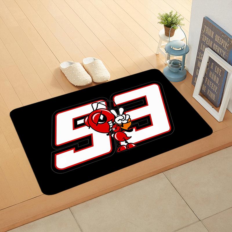 Interior Floor Mat Doormat Marc M-Marquez 93 Non-slip Foot Rug for Entryway Kitchen Carpet Bedroom Bedside Mats Home Decoration