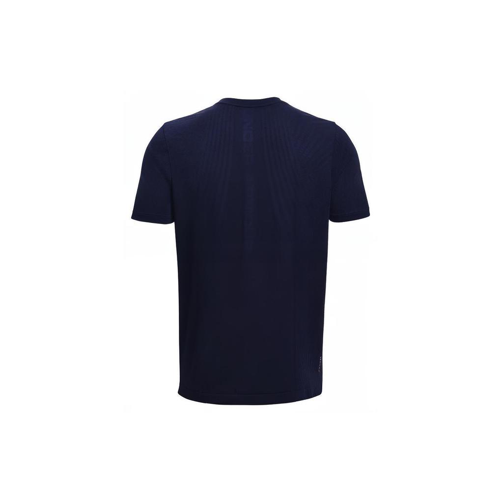 Under Armour RUSH T Shirt Men's Navy Blue 1366150-410