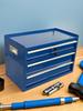 Portable Multi-functional Metal Toolbox: Large Storage for Household Tools & Electrician Repairs