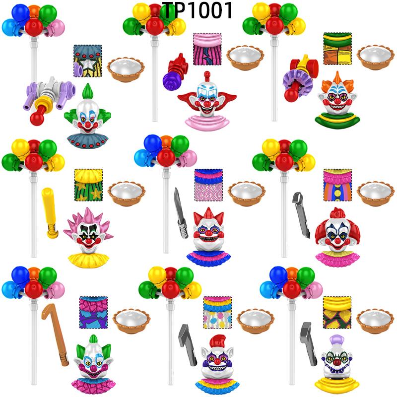 The TP1001 Killer Klowns Action Figures Model Blocks MOC Bricks Set Gifts Toys
