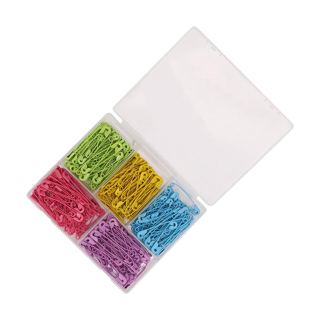 Safety Pins Steel Wire Safe Sturdy Colorful Combination Tag Pin for DIY Jewelry Making Light Green