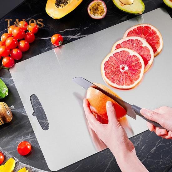 Stainless Steel Cutting Board Heavy Duty Chopping Board Non-Slip Design Easy To Clean Surface Scratch-Resistant Various Sizes Available Kitchen