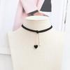Christmas New Year Red Pendant Girl Vintage Velvet Choker Necklace Personality Sweet Love Collarbone Chain Necklace