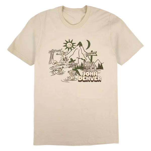 John Denver Country Boys Sand Shirt S-5XL S