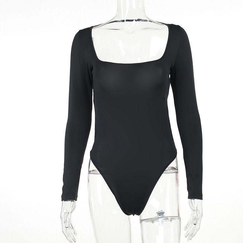 

Кружевной комбинезон с открытой спиной, квадратным вырезом и сексуальным верхом Black S