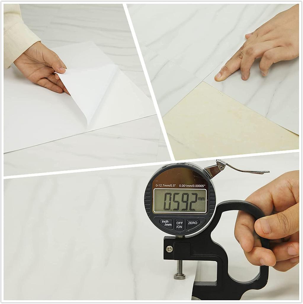 Marble Floor Tile Renovation 10 for and Waterproof Simply No Adhesive Required White and Model Number Sheets, Sheets, Toilets, Bathrooms, Entryways,