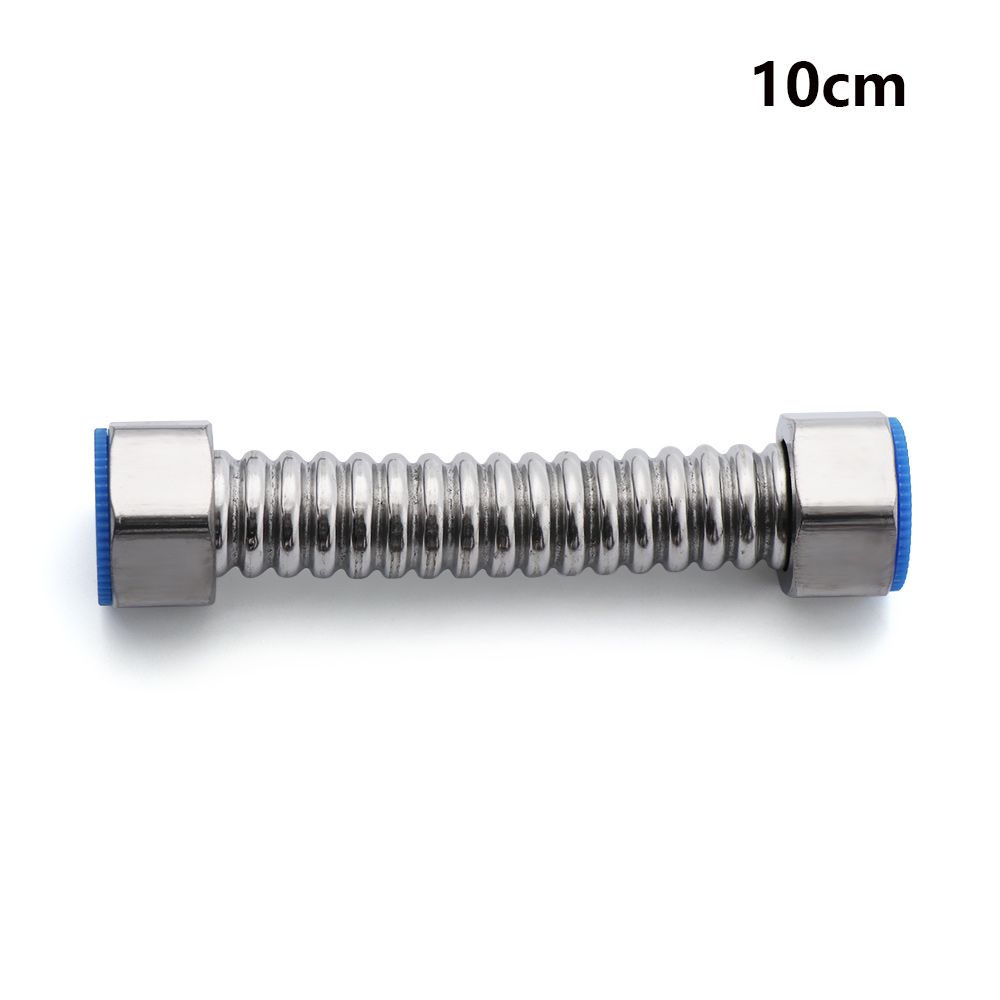 Stainless Steel G1/2" Corrugated Supply Hose Water Heater Connector Plumbing Durable Pipe Hose Tube