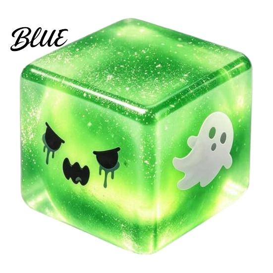 Dekorative Figuren für Schreibtische Halloween Geist Knetwürfel Glitzer Langsam aufsteigendes Fidget Spielzeug Mehrfarbig Verträumte Stress Spielzeuge Weich Dekompression