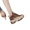 Thick-soled Heightening Women's Shoes Autumn and Winter New Small High-top Short Boots Women's Casual Leather Dad Shoes Women