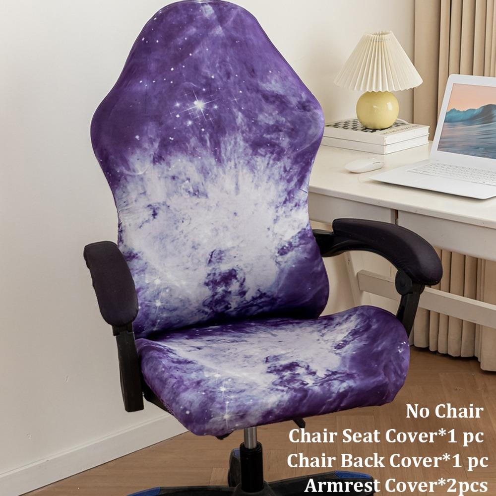 Breathable Slipcovers Stretchy Chair Cover Set Fashion Gaming Chair Covers  for Office Home
