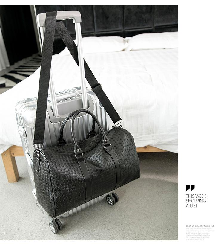 Large Capacity Waterproof PU Travel Bag for Men and Women