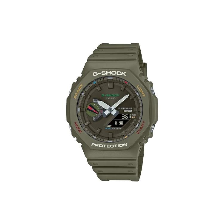 

CASIO Men Liquid Crystal/Analog Dual Display Series 48.5mm Green Watch GA-B2100FC-3AJF Green Dial