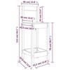 VidaXL 2x Bar Chairs Bar Stools Kitchen Chairs Dining Room Bistro Furniture Home Interior White 822143