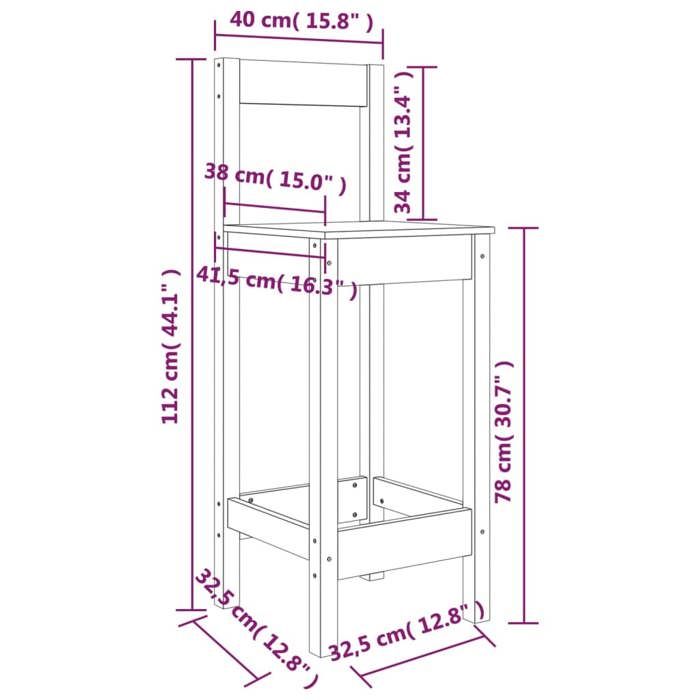 VidaXL 2x Bar Chairs Bar Stools Kitchen Chairs Dining Room Bistro Furniture Home Interior White 822143