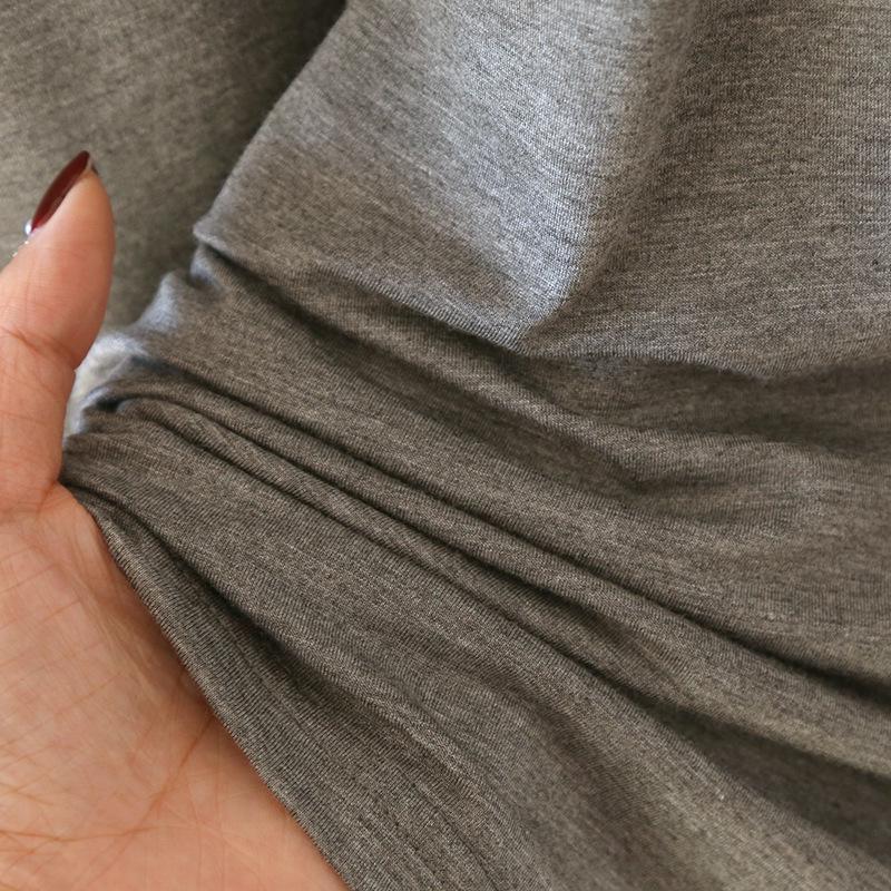 Postpartum Spring/Summer Modal Three-Piece Set: Long Sleeve & Pants for Breastfeeding