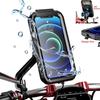 Waterproof Motorcycle Phone Holder Moto Bike Handlebar Mirror Mount for 4.7-6.8 Inch Cellphone Cycling Stand with Touch Screen