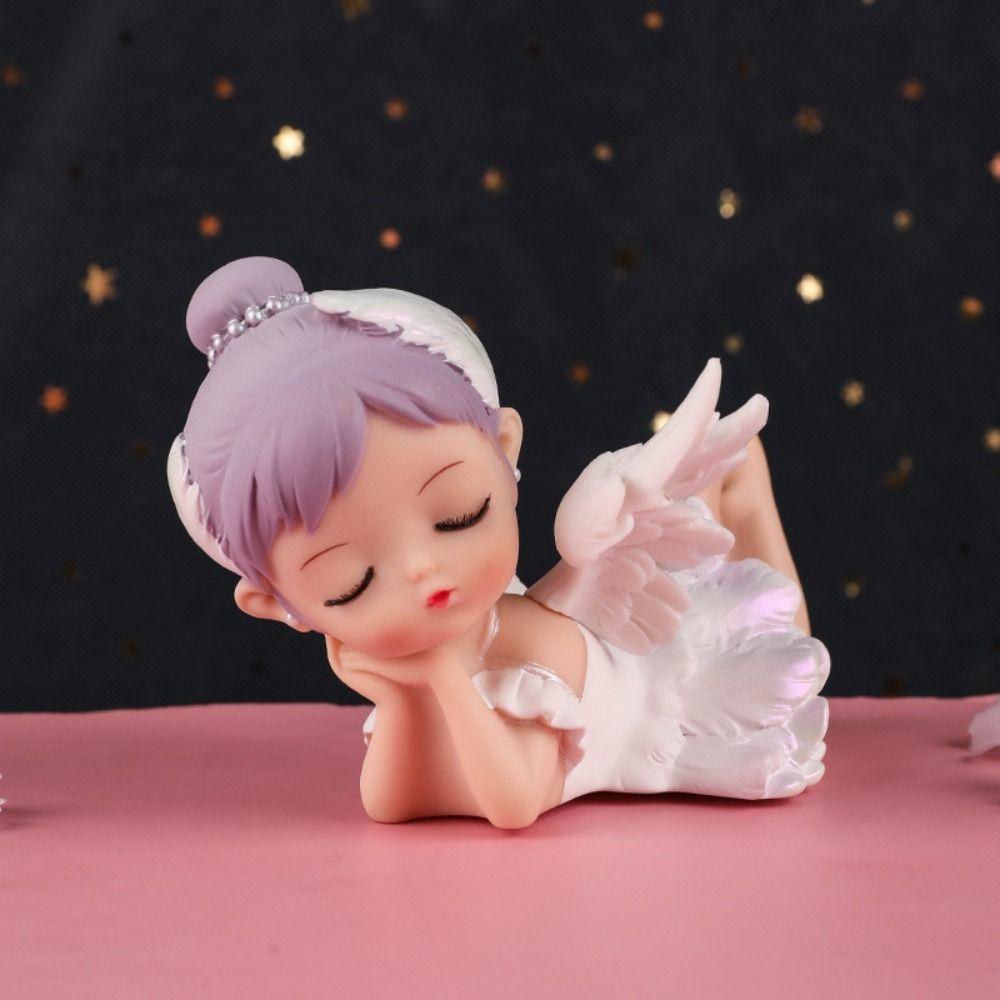Angel Girls Statue Creative Desktop Decor Ornaments Ballet Girl Figurines Home Decoration