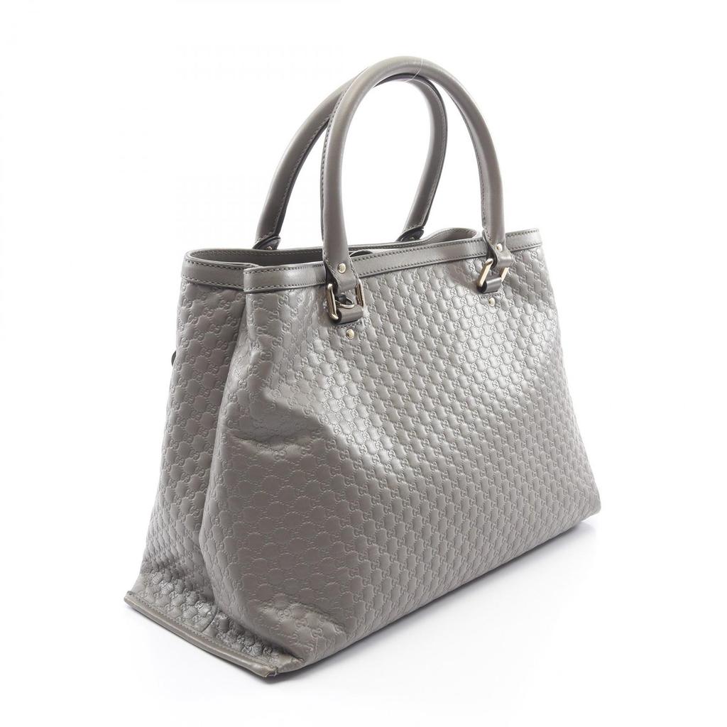 Used GUCCI Micro Gucci Shima 2WAY Handbag 510291 leather Gray Used Women