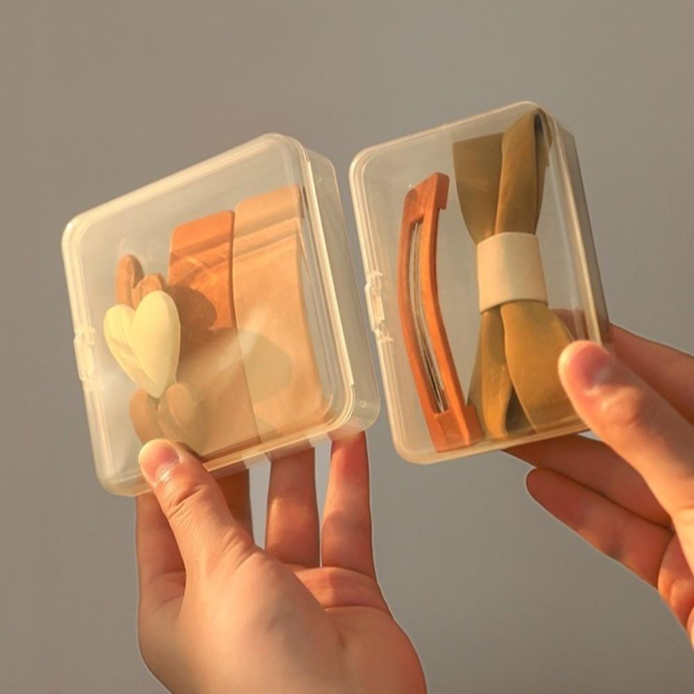 Flip Cover Plastic Jewelry Case Mini Beads Storage Container Sewing Storage Box  Craft Supplies