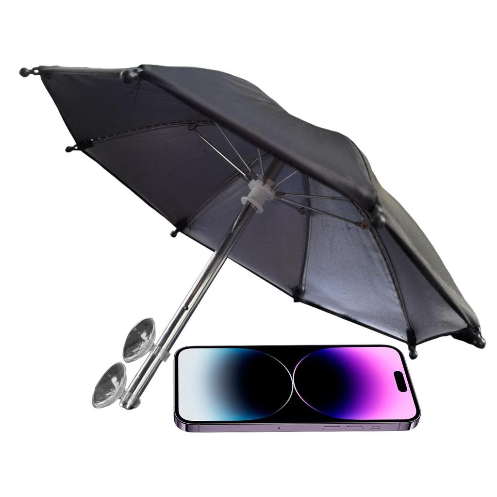 Mini Phone Umbrella with Suction Cup Stand | Multifunctional Adjustable Phone Umbrella, Phone Umbrella,