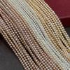 1 Strand Natural Freshwater Potato Pearl Beads In Orange, Light Purple & White 4‑5mm 36cm Loose Beads for Jewelry Making DIY Necklace Bracelet