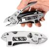 Useful Metal Keychain Plier 9 In 1 Screwdriver Pocket Tools Multi-purpose Survival Emergency Gear Cutting Nipper Outdoor Camping