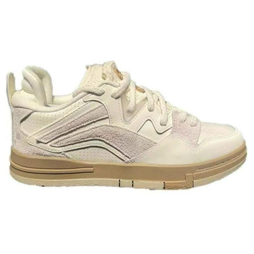 Li Ning We Wu Comfortable Trendy Slip Resistant Durable Low Top Skate Shoes Men Sneakers Off-White AECT075-3