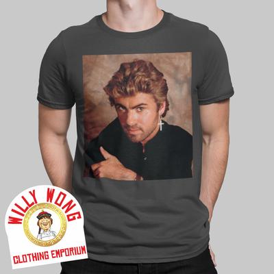 George Michael T-Shirt Wham Faith Musik 80er Foto Retro T-Shirt Unisex T-Shirt