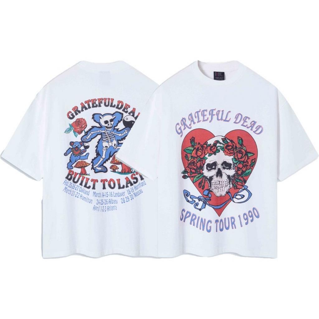 ZYLLO  Vintage Wash Heavy Cotton High Quality Short Sleeve T-shirt Fashion Casual for Men and Women